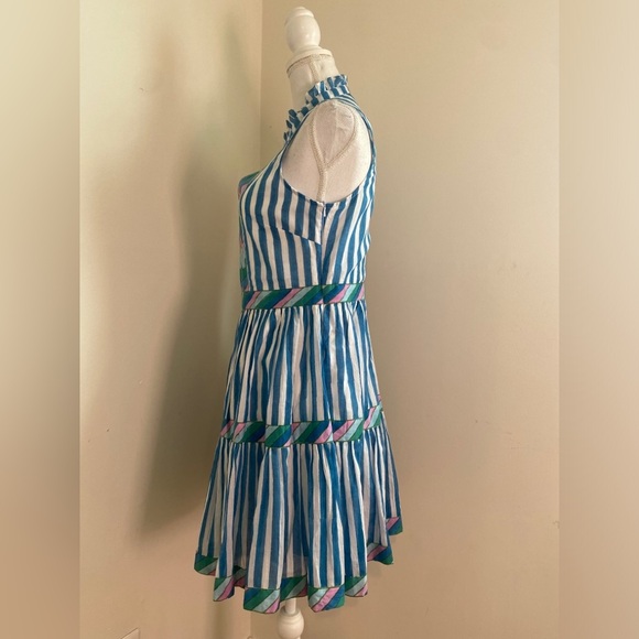 Tuckernuck Oliphant Yoke Dress in Playa Blue Size Small - Picture 11 of 12